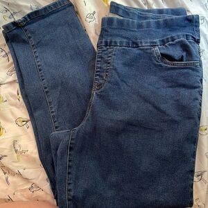 FLASH SALE $5 16 W petite Woman Within pull-on jeans. Stretchy!